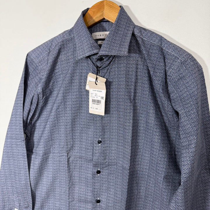 BUGATTI PRINTED COTTON SHIRT BRAND NEW WITH STRETCH