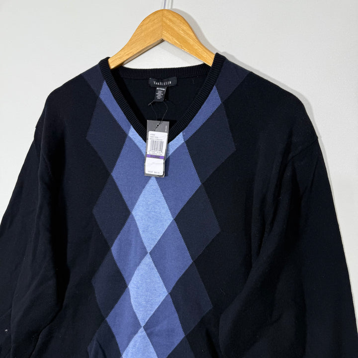 VAN HEUSEN V NECK COTTON SWEATER BRAND NEW