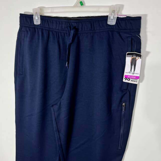 90 DEGREE EVERY DAY CHILL JOGGER SPORT TROUSER WITH SIDE ZIP POCKETS BRAND NEW NAVY BLUE COLOUR