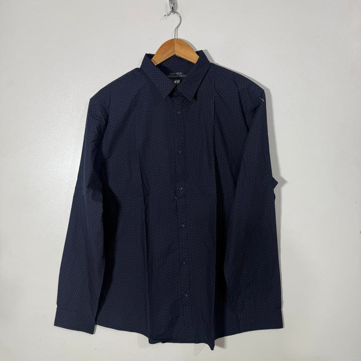 H&M SLIM FIT COTTON SHIRT BLUE COLOUR