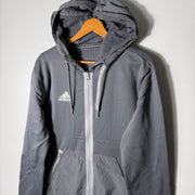 ADIDAS SPORT JACKET INNER FLEECE WITH HOOD GREY COLOUR