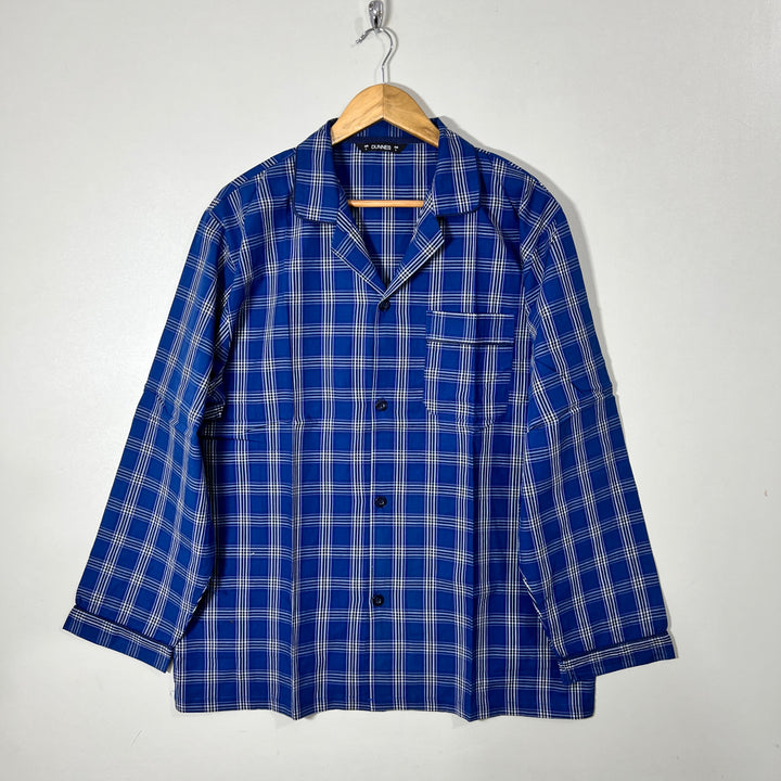 DUNNES COTTON CHECKERED NIGHT SUIT