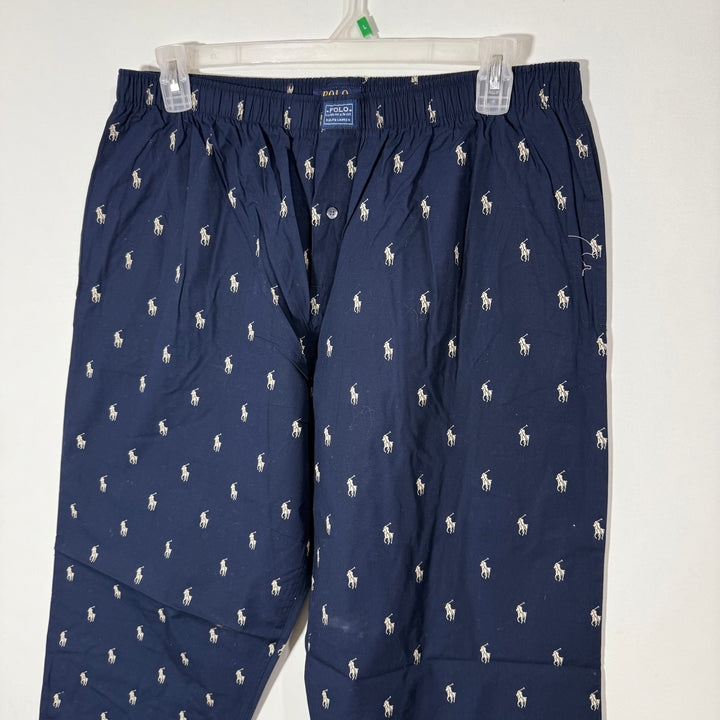 RALPH LAUREN POLO LOUNGEWEAR COTTON TROUSER BLUE COLOUR