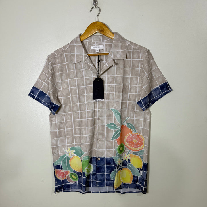 VINTAGE SUMMER DLSAFARI COLLAR HALF SLEEVES SHIRT BRAND NEW