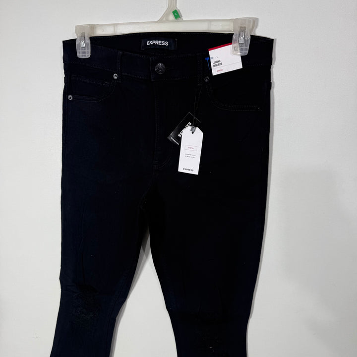 EXPRESS WOMEN SKINNY FIT RIPPED JEANS BRAND NEW WITH STRETCH BLACK COLOUR