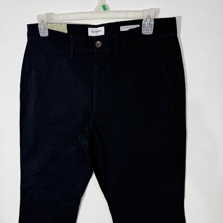 GOOD FELLOW & CO STRAIGHT FIT COTTON CHINO PANT BRAND NEW WITH STRETCH BLACK COLOUR