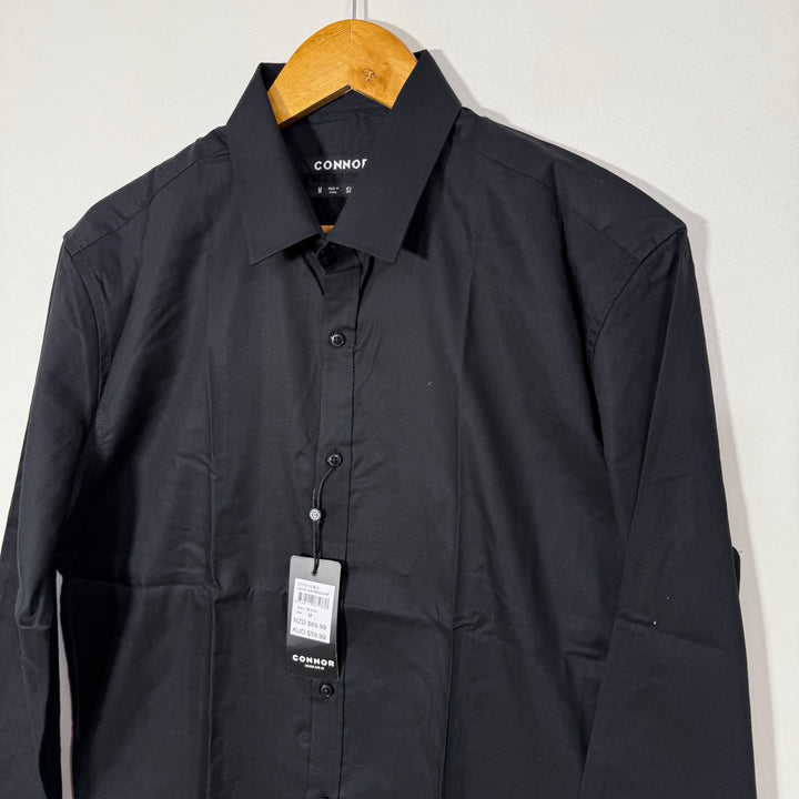 CONNOR SLIM FIT FORMAL SHIRT BRAND NEW BLACK COLOUR