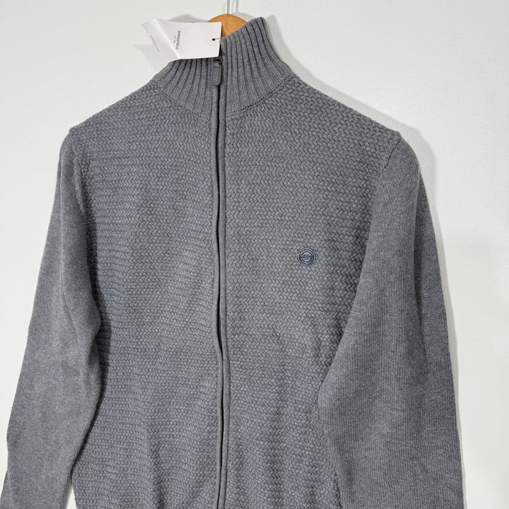 SPRINGFEILD HALF ZIP KNITWEAR SWEATER BRAND NEW GREY COLOUR
