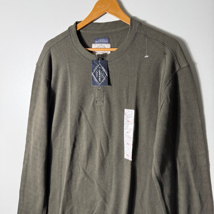 ST JHONS BAY HENLEY COLLAR LONG SLEEVES COTTON TSHIRT BRAND NEW