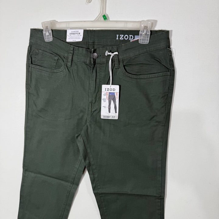 IZOD SKINNY FIT COTTON JEANS BRAND NEW WITH STRETCH GREEN COLOUR
