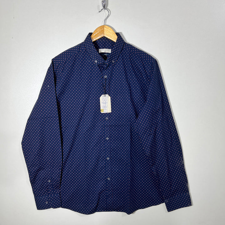 EASY WEAR BUTTON DOWN CASUAL COTTON SHIRT BRAND NEW WITH STRETCH