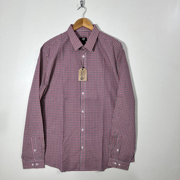 H&M SLIM FIT CHECKERED SHIRT