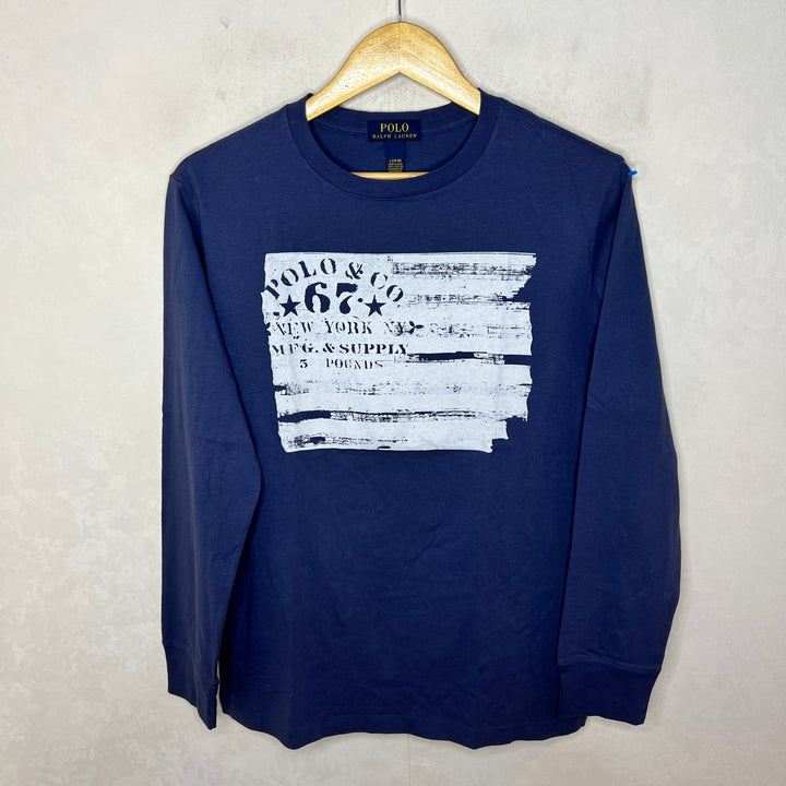 RALPH LAUREN POLO LONG SLEEVES COTTON TSHIRT