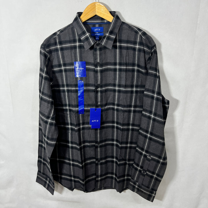 APT.9 SOFT TOUCH FLANNEL SHIRT BRAND NEW