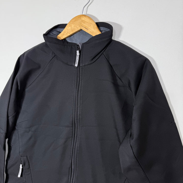 COLUMBIA WOMEN SOFT SHELL WINDBREAKER JACKET INNER FLEECE