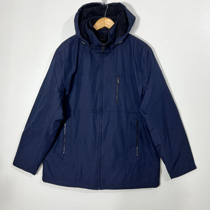 CALVIN KLEIN SOFT SHELL JACKET WITH DETACHABLE HOOD