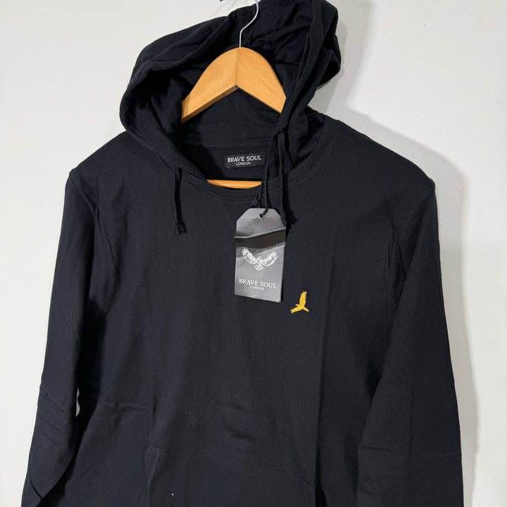 BRAVE SOUL LONDON LONG SLEEVES COTTON TSHIRT BRAND NEW WITH HOOD