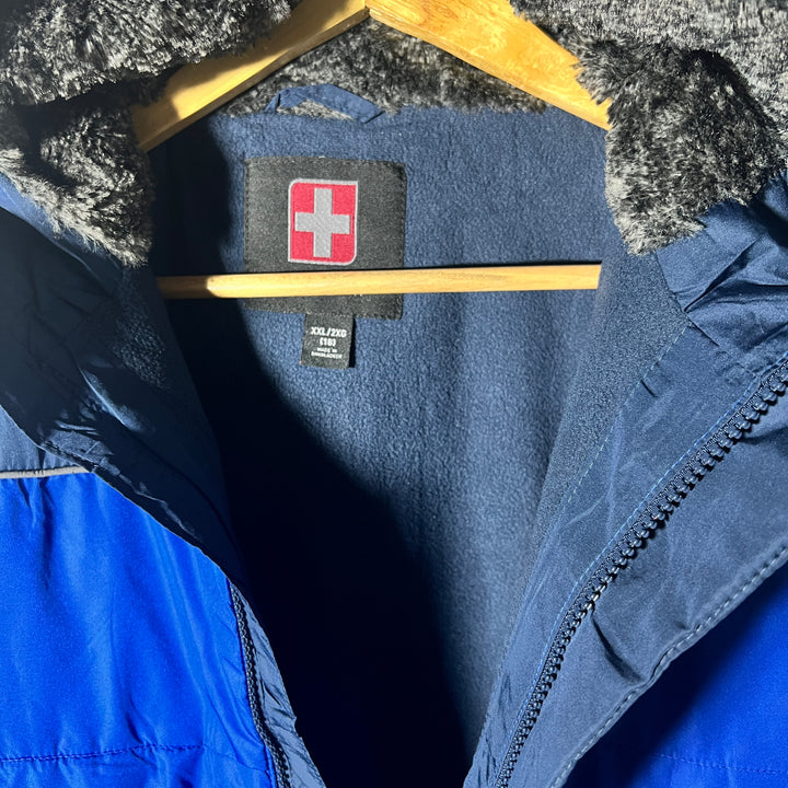 SWISS TECH PUFFER JACKET WITH HOOD