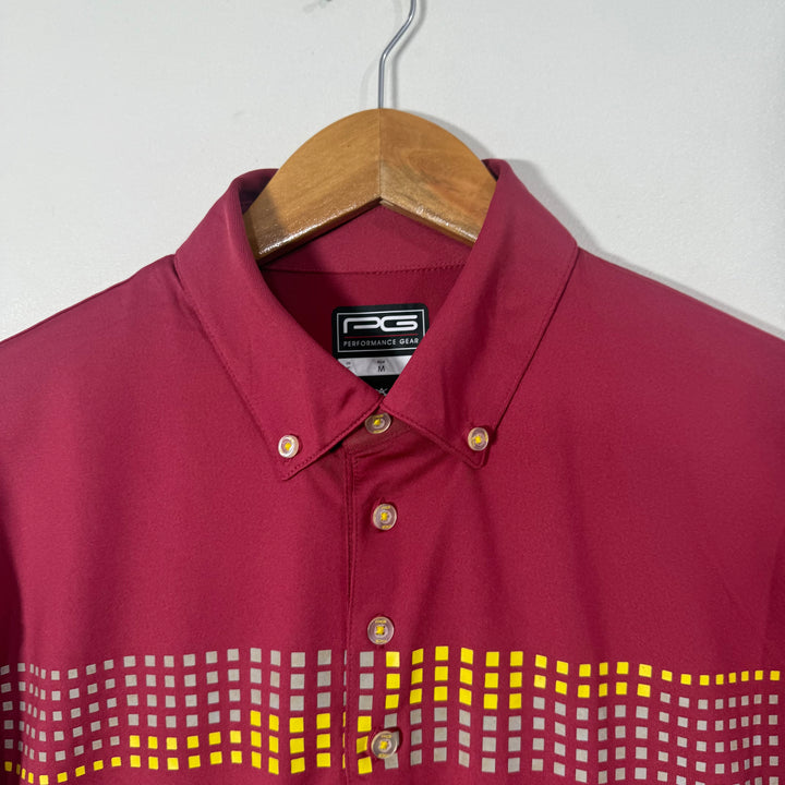 PERFORMANCE GEAR BUTTON DOWN SPORT POLO TSHIRT