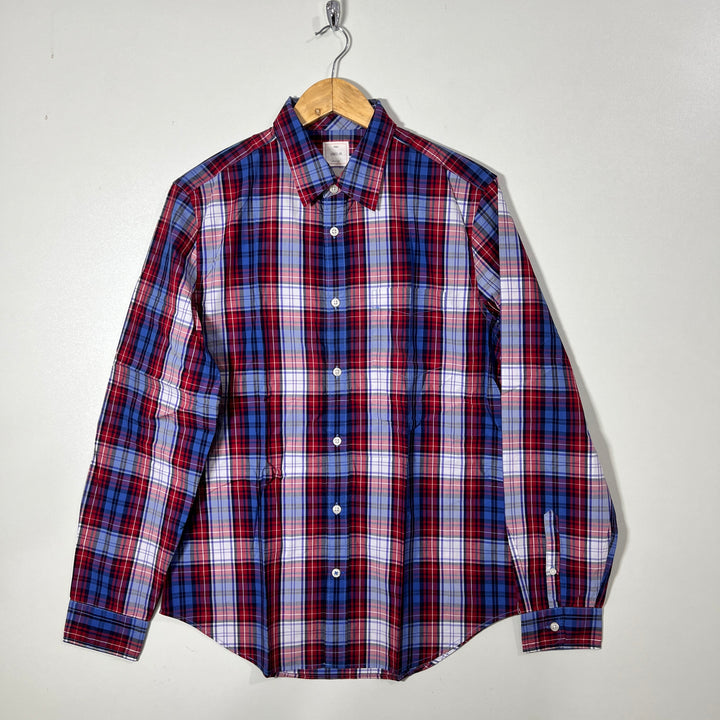 GAP LIVED IN CHECKERED CASUAL COTTON SHIRT