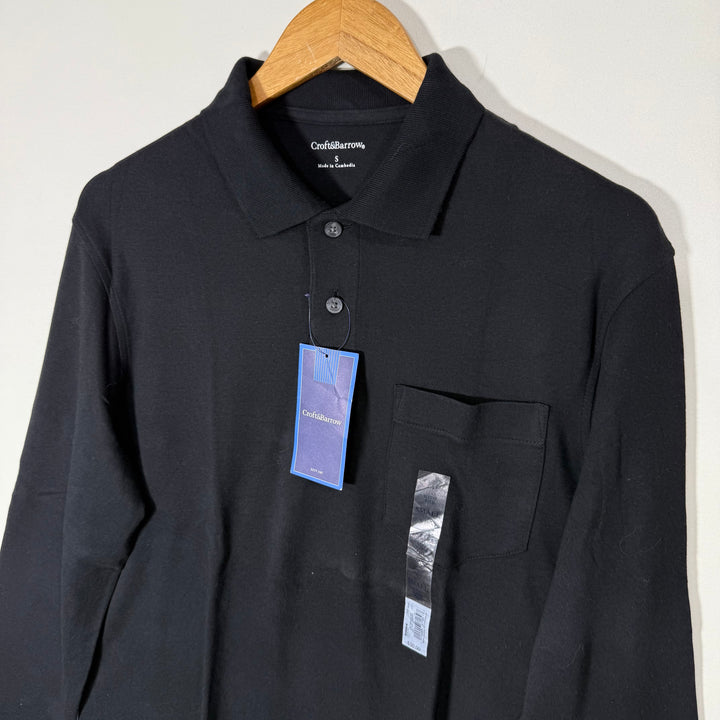CROFT&BARROW LONG SLEEVES COTTON POLO TSHIRT BRAND NEW