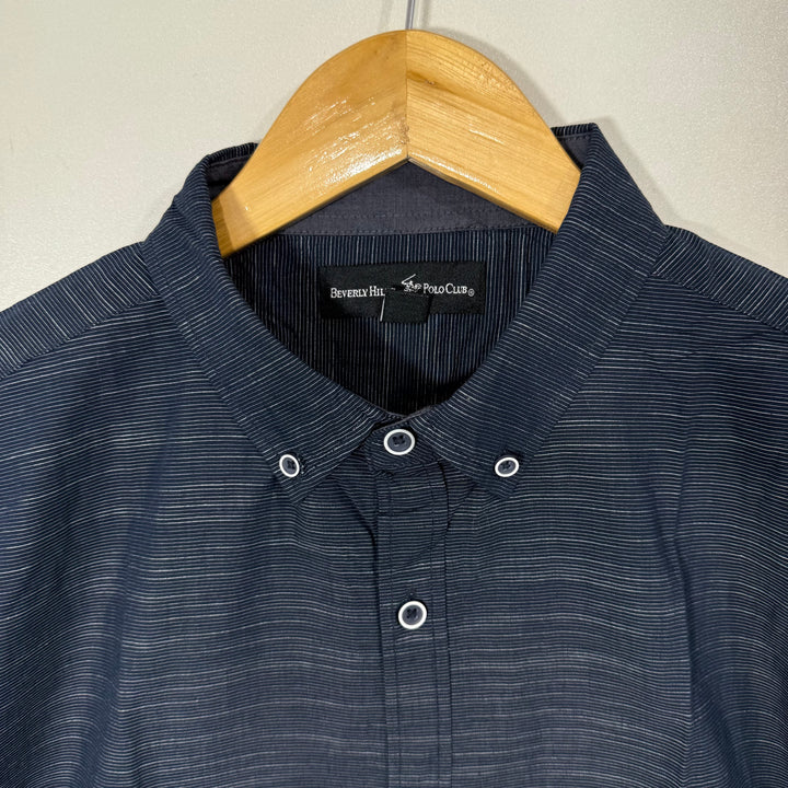 BEVERLY HILLS POLO CLUB BUTTON DOWN CASUAL COTTON SHIRT