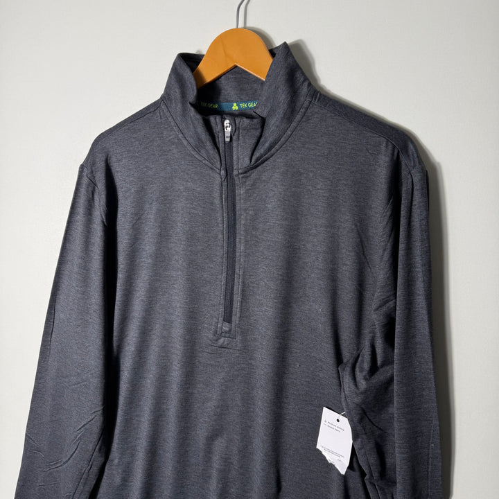 TEK GEAR SOFT TOUCH HALF ZIP SPORT PULLOVER BRAND NEW GREY COLOUR