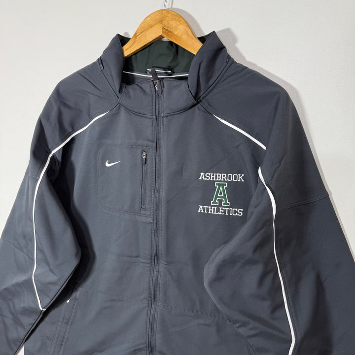 NIKE DRI FIT SOFT SHELL WINDBREAKER JACKET INNER FLEECE GREY COLOUR