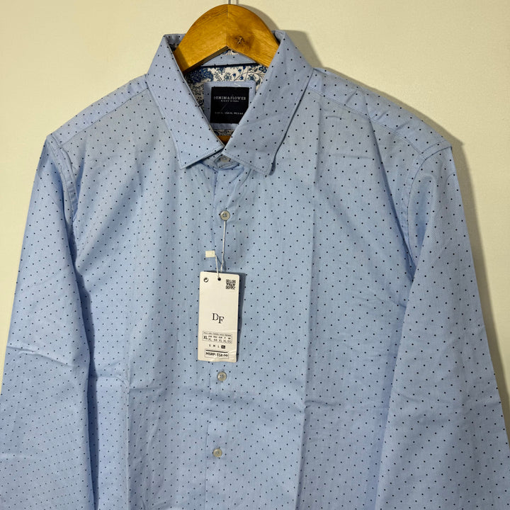 DENIM & FLOWER BUTTON DOWN CASUAL COTTON SHIRT BRAND NEW