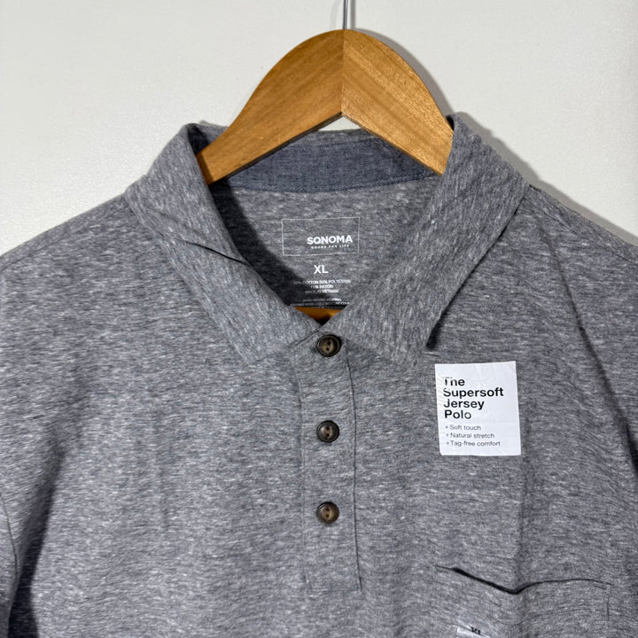 SONOMA SUPERSOFT COTTON POLO TSHIRT BRAND NEW GREY COLOUR
