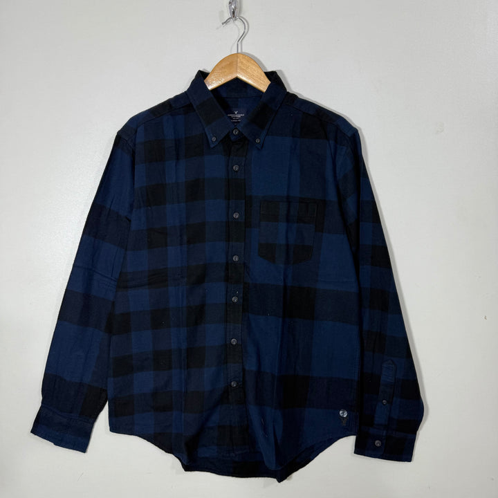 AMERICAN EAGLE BUTTON DOWN CASUAL CHECKERED SHIRT BRAND NEW