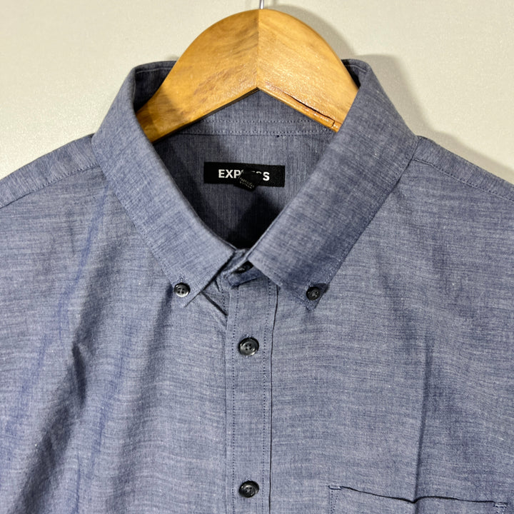 EXPRESS BUTTON DOWN CASUAL COTTON SHIRT