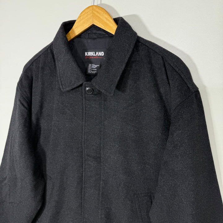 KIRKLAND SHIRT COLLAR CASHMERE WOOL  BLEND JACKET