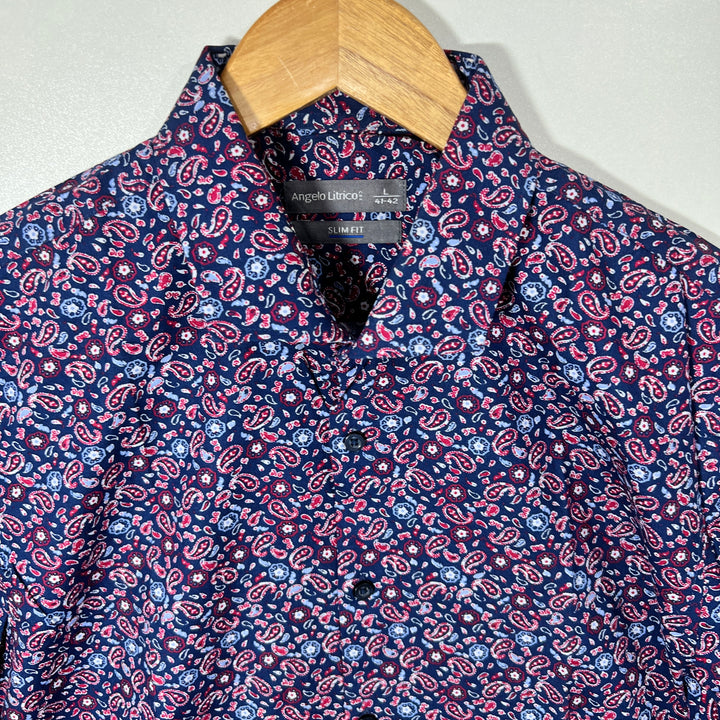 ANGELO LITRICO CASUAL COTTON SHIRT
