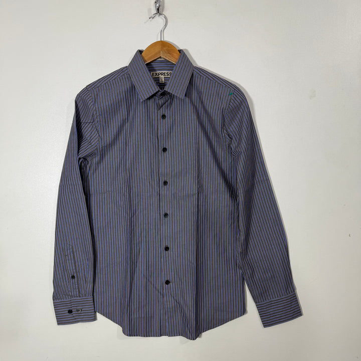 EXPRESS EXTRA SLIM FIT FLSEMI FORMAL COTTON SHIRT
