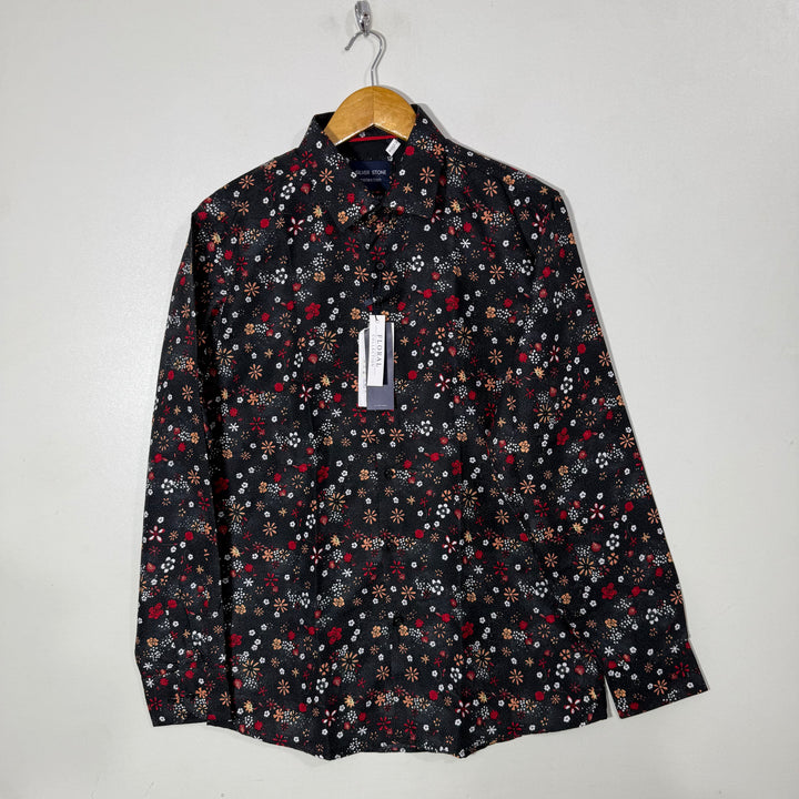 SILVER STONE PRINTED CASUAL COTTON SHIRT BRAND NEW