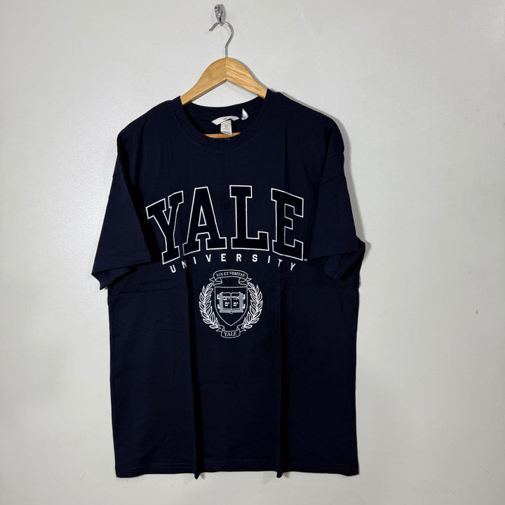 H&M OVERSIZED DROOPED SHOULDER COTTON TSHIRT BLUE COLOUR