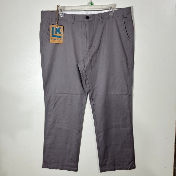HAGGAR LIFE KHAKI STRAIGHT FIT COTTON CHINO PANT BRAND NEW WITH STRETCH