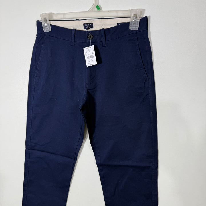 J CREW STRAIGHT FIT COTTON CHINO PANT BRAND NEW WITH STRETCH BLUE COLOUR