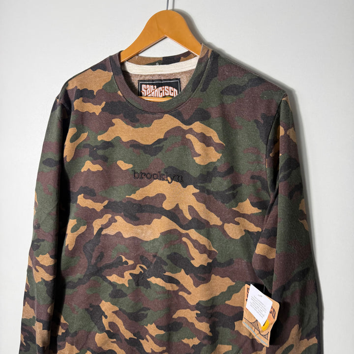 SAN FRANCISCO CAMOUFLAGE SWEATSHIRT BRAND NEW INNER FLEECE