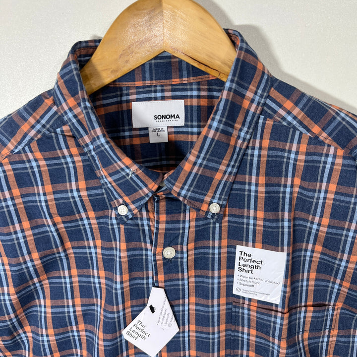 SONOMA BUTTON DOWN CASUAL COTTON SHIRT BRAND NEW