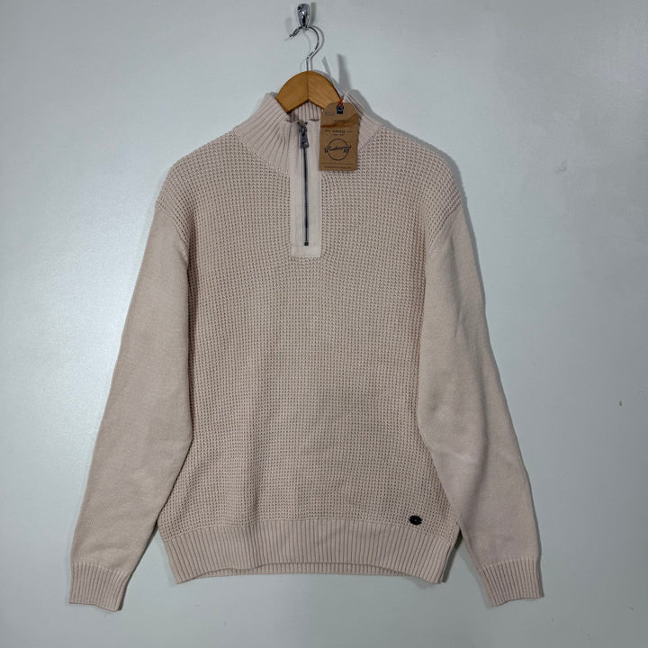 WEATHERPROOF VINTAGE HALF ZIP KNITWEAR COTTON SWEATER BRAND NEW