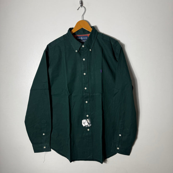 RALPH LAUREN POLO CLASSIC FIT BUTTON DOWN COTTON SHIRT BRAND NEW GREEN COLOUR
