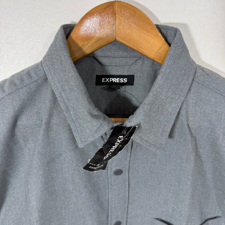 EXPRESS WINTER TECH BUTTON SHIRT BRAND NEW WITH STRETCH