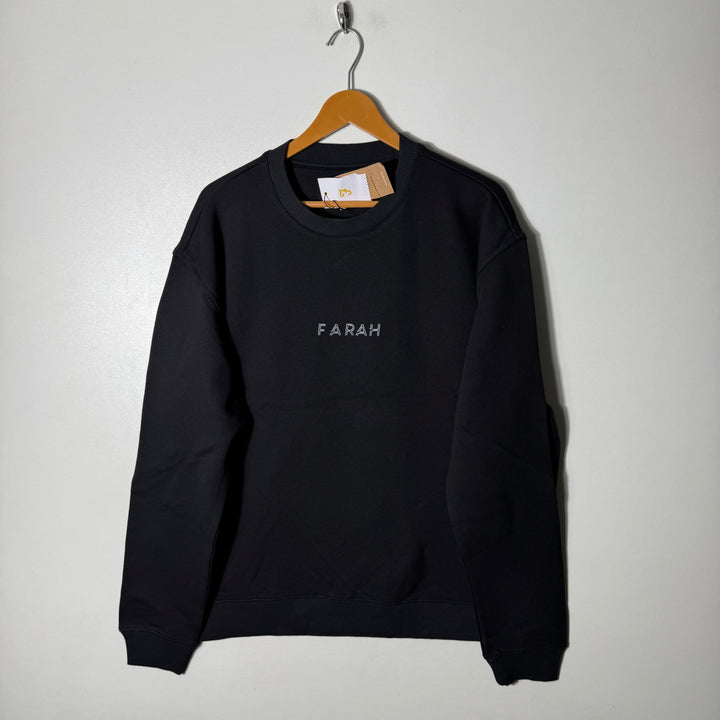 FARAH SWEATSHIRT BRAND NEW INNER FLEECE BLACK COLOUR