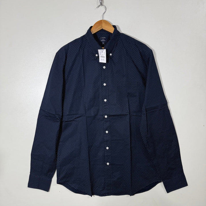 J CREW BUTTON DOWN CASUAL COTTON SHIRT BRAND NEW BLUE COLOUR
