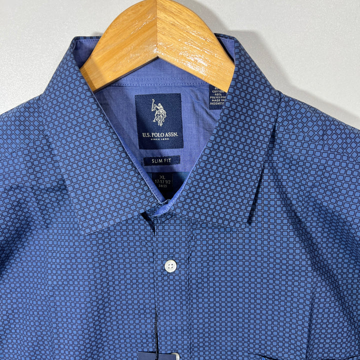 US POLO ASSN SLIM FIT PRINTED SHIRT BRAND NEW
