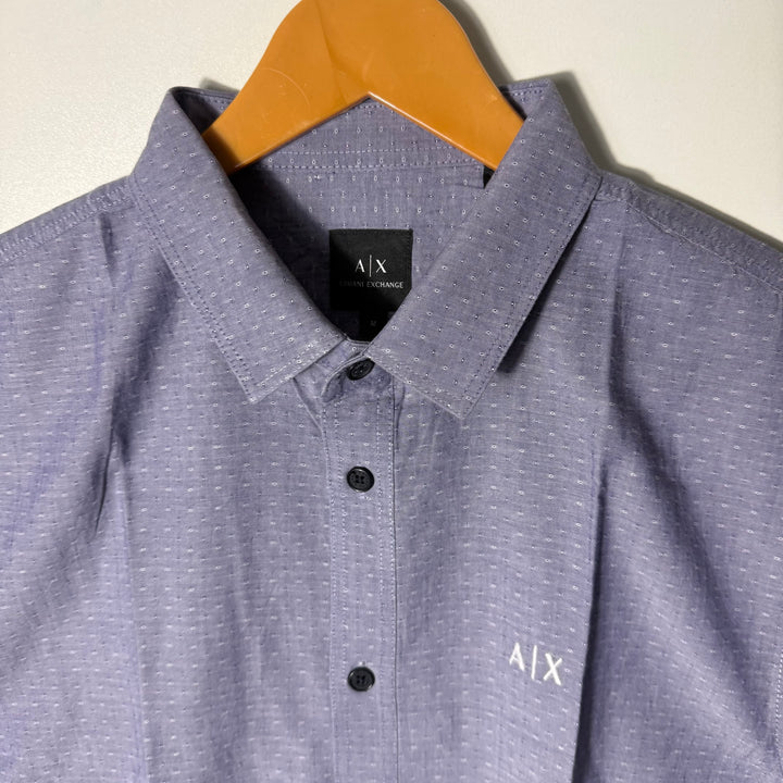 ARMANI EXCHANGE HALF SLEEVES COTTON SHIRT