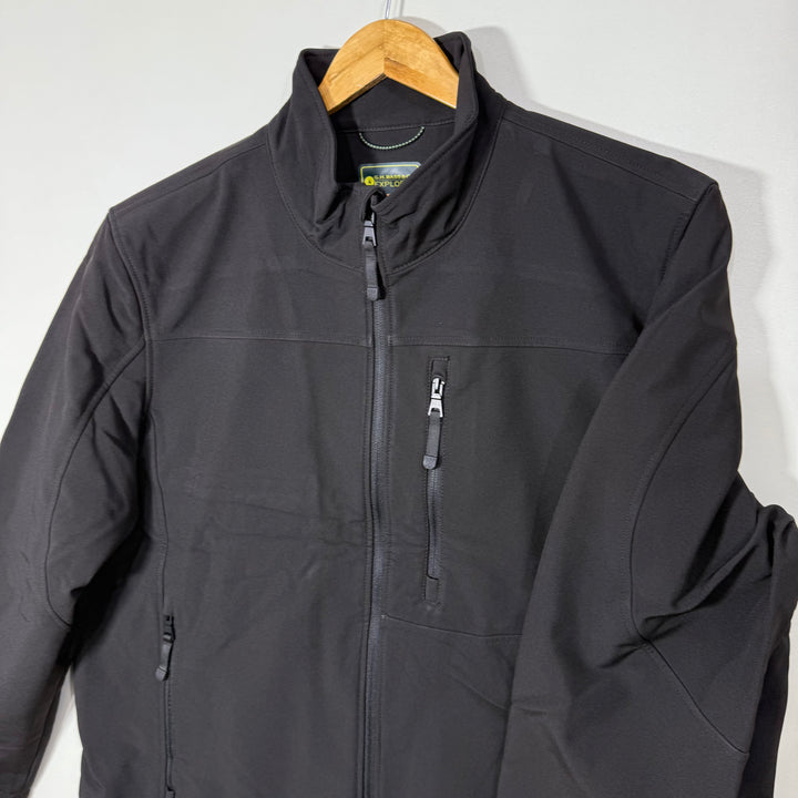 G H BASS &CO SOFT SHELL WINDBREAKER JACKET INNER FLEECE