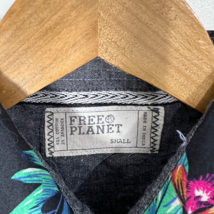 FREE PLANET HALF SLEEVES SHIRT WITH STRETCH